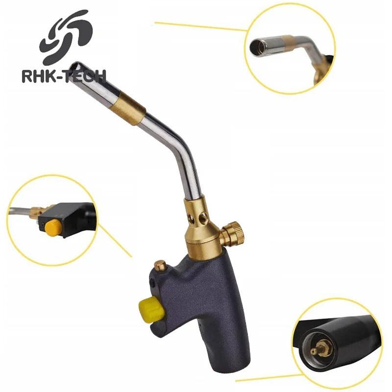 RHK OEM Handheld Start Soldering Blow Brazing MAPP Gas Propane Heating Torch With Good Price