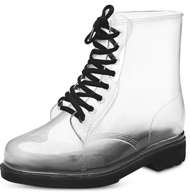 
Women Waterproof Fashion Boots PVC Shoes Silicone Wholesale Rainy Boots 