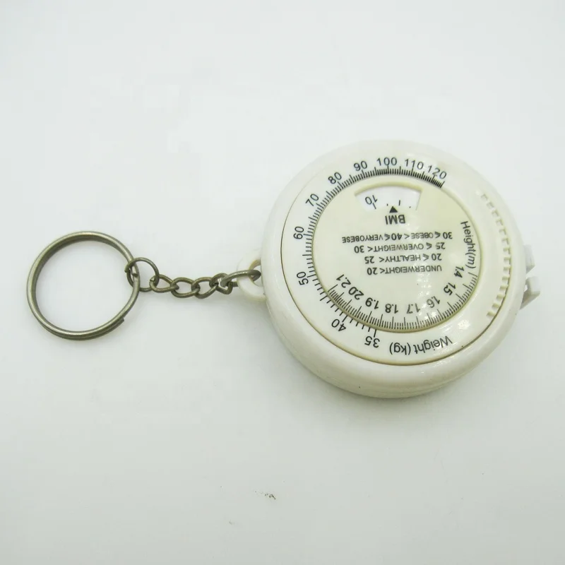 Mini portable OEM Body Mass Index Medical 150cm BMI Measure Tape Retractable Measuring BMI Calculator Tape