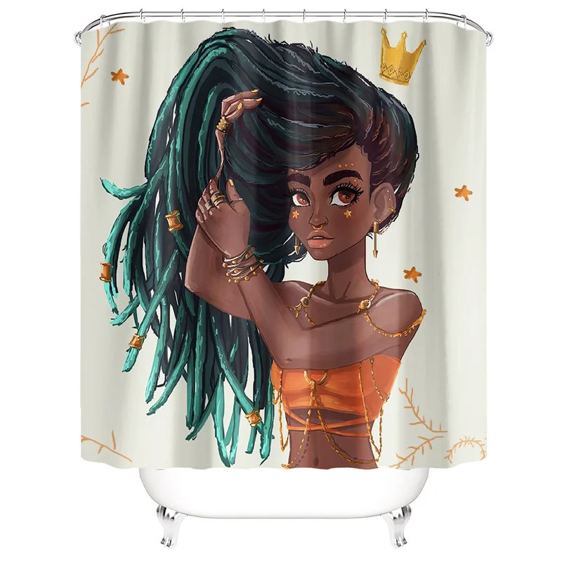 
Amazon Best sale Custom Printed Luxury Shower Curtain Waterproof Bathroom 3D Print Wholesale Custom Shower Curtain Polyester 