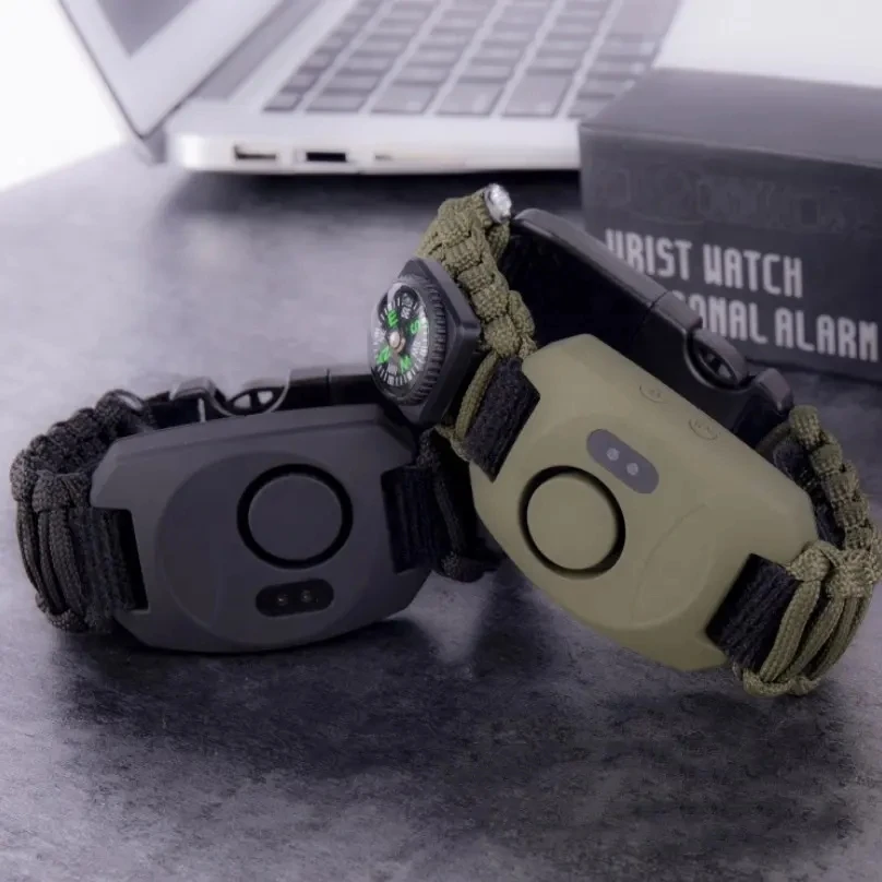 Outdoor travel wrist alarm climbing distress alarm umbrella rope alarm couple anti-wolf device