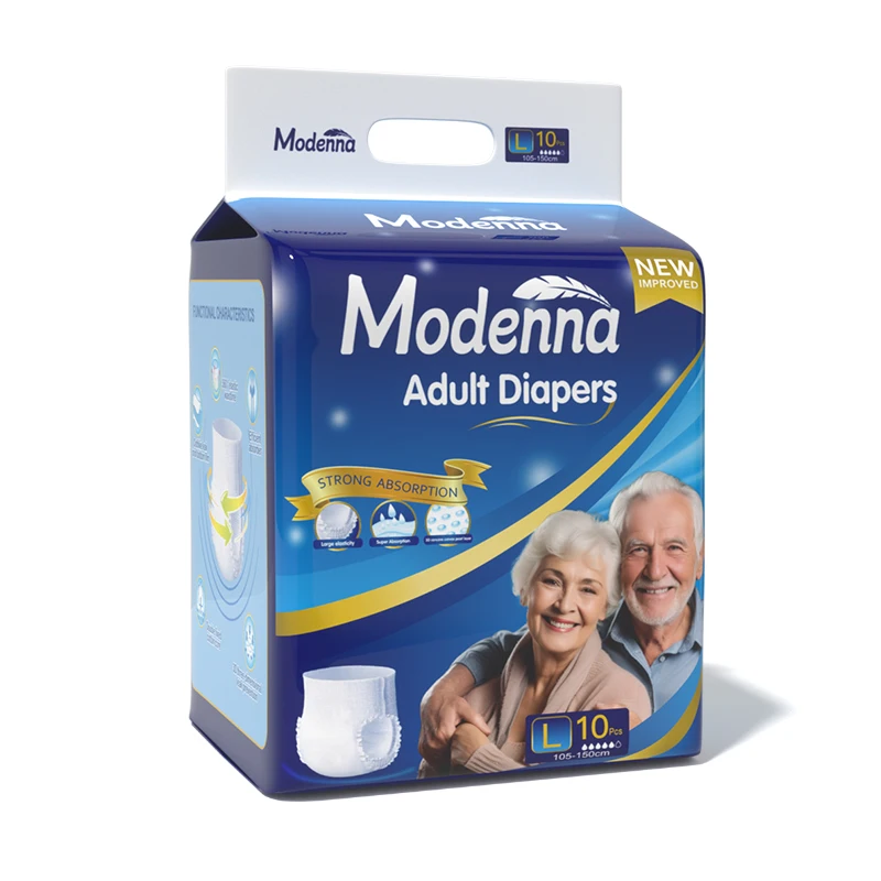 Factory Disposable Adult Diapers Adult Pull Up Diaper OEM All Sizes Panties Wholesale Diaper  for Old Men