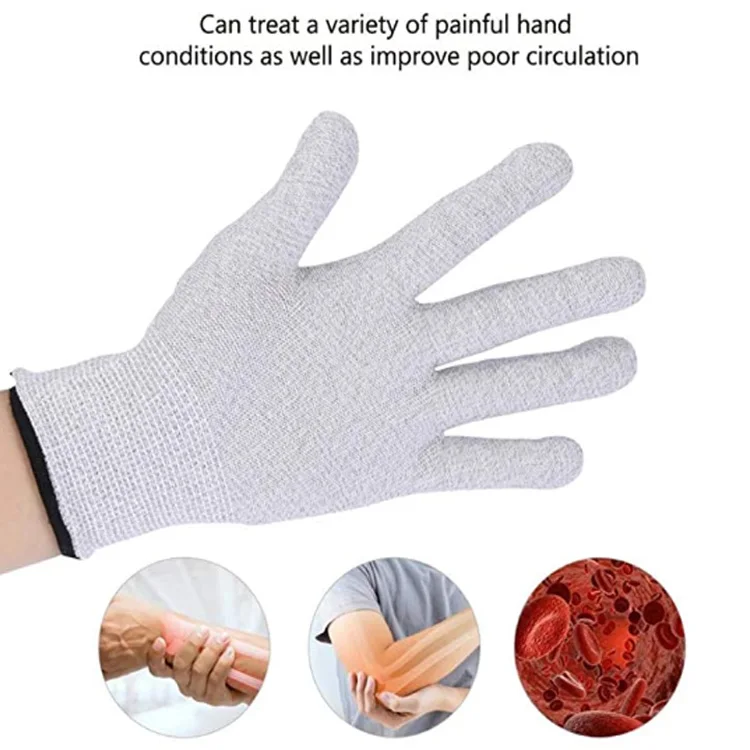 Amazon Hot Health Conductive Stimulation Tens Unit Physical Therapy Equipments Tens Conductive Gloves