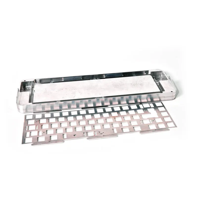 Custom Manufacturer Anodized Mechanical  Cnc Machined Aluminum Frame Keyboard Cover Cnc Machining Keyboard Parts