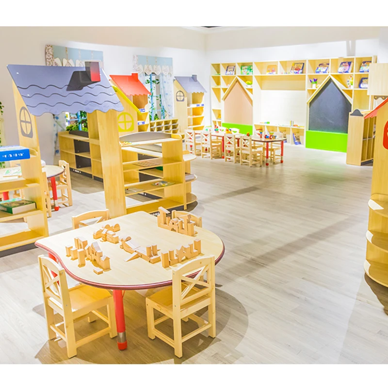 Modern Style Children Tables and Chairs Set Childcare Center Furniture