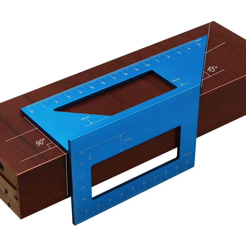 HL Woodworking Scribe Mark Line Gauge T-type Ruler Hole Scribing Plastic Crossed-out Carpenter Measuring Tool