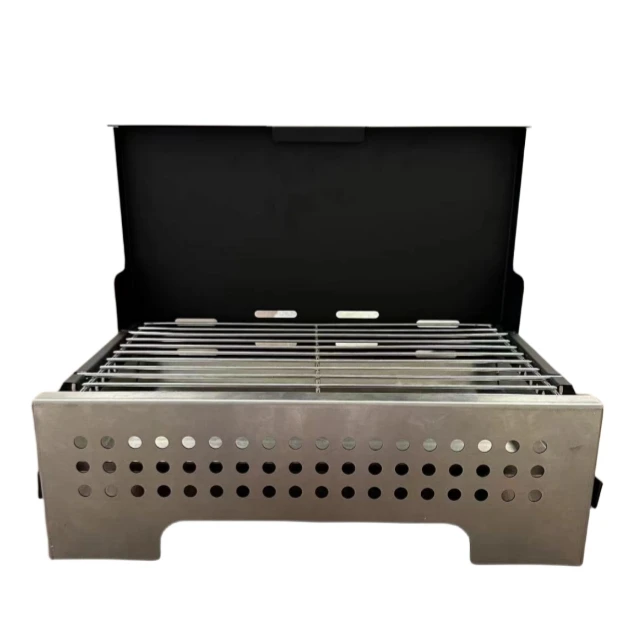 Custom Wholesale Outdoor Portable BBQ Grill Lightweight for Camping for Barbecue and Charcoal Cooking