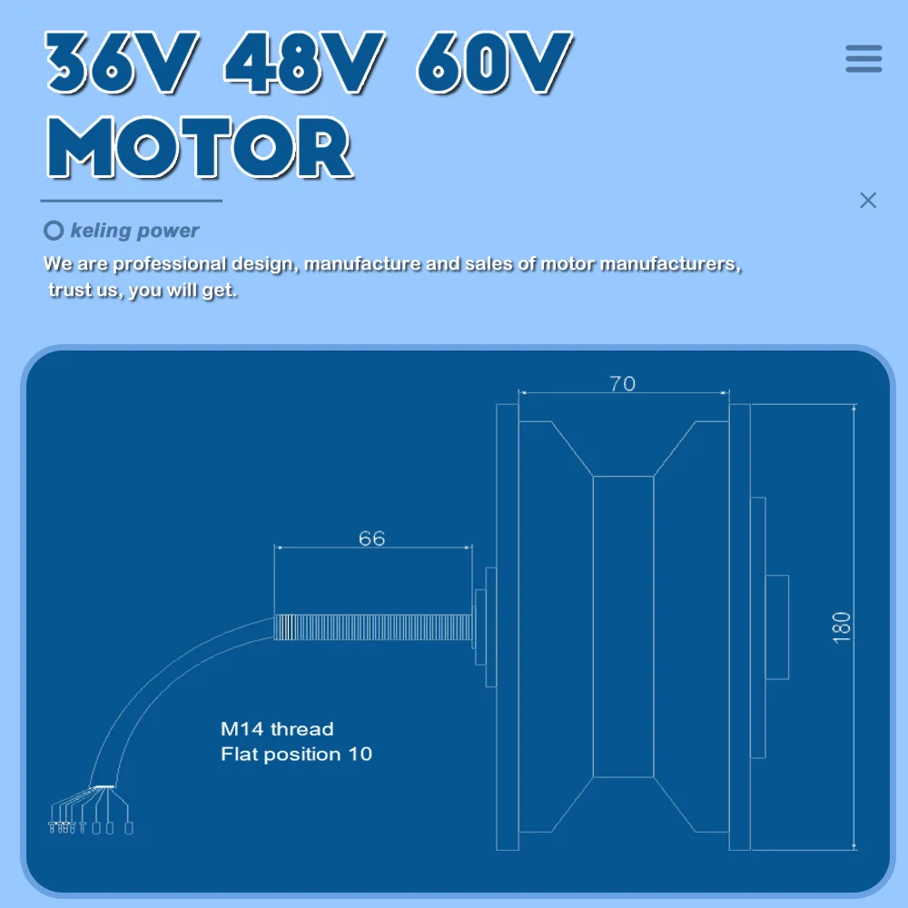 Hot selling 36v 48v 60V skateboard 1500W 11 inch electric dc brushless gearless hub motor for scooter