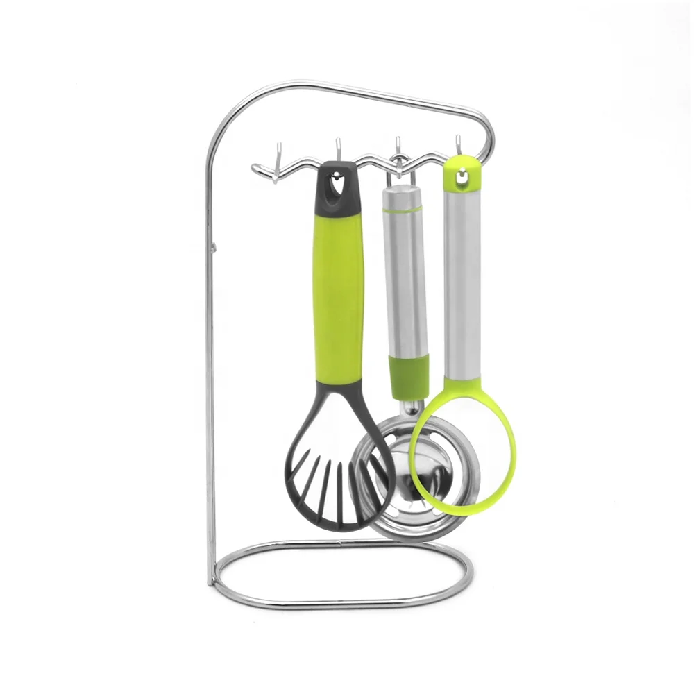 XL Iron Multifunction Kitchen Utensil Rack Holder Eco-Friendly Storage Stand for Kitchen Gadgets and Sundries