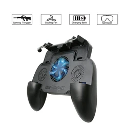 Mobile Gamepad With Cooling Fan Trigger Joystick Game Controller Mobile Phone Controller Gamepad for Pubg