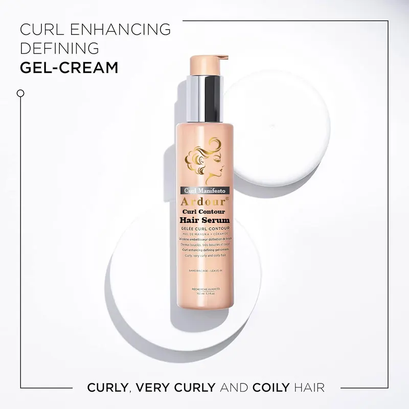 Enhances Curl Definition Without Crunch Anti-Frizz  With Shea Butter  For All Wavy Curly hair  Curl Contour Hair Serum