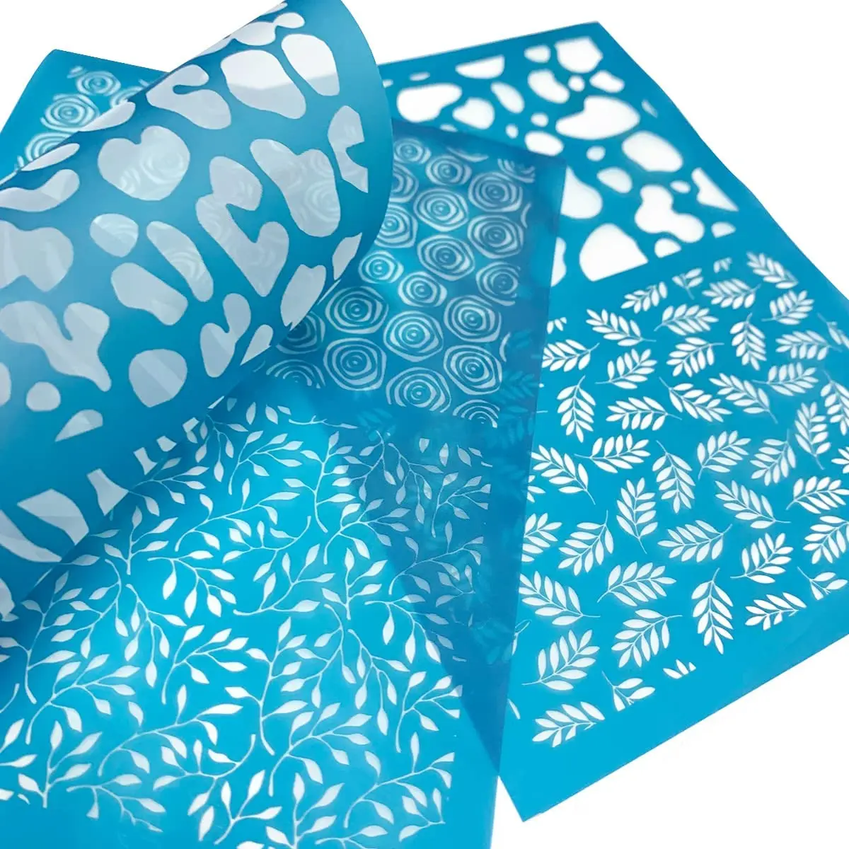 Трафареты для шелкографии для полимерной глины, многоразовые трафареты 6,3*4,7 дюйма для шелкографии, для самостоятельного изготовления ювелирных изделий из полимерной глины, 3 шт.