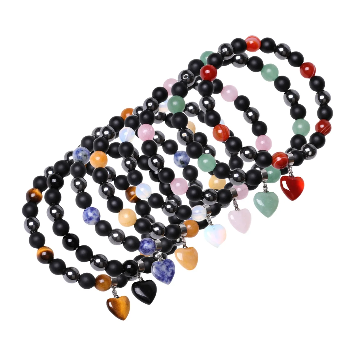 Factory Price 8 MM Opalite Stone Bracelets for Women Charm Reiki Gemstone Elastic Bracelets Fashion Jewelry Gift