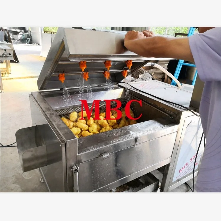 
200kg potato french fires processing production line / potato frozen french fries making machine 