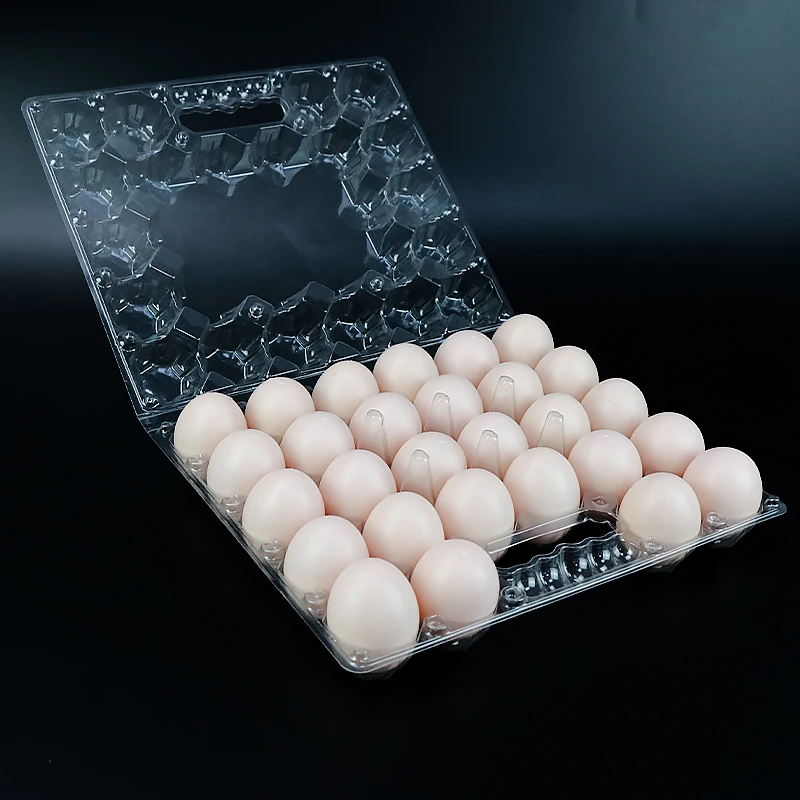 wholesale empty transparent disposable blister plastic packaging egg tray