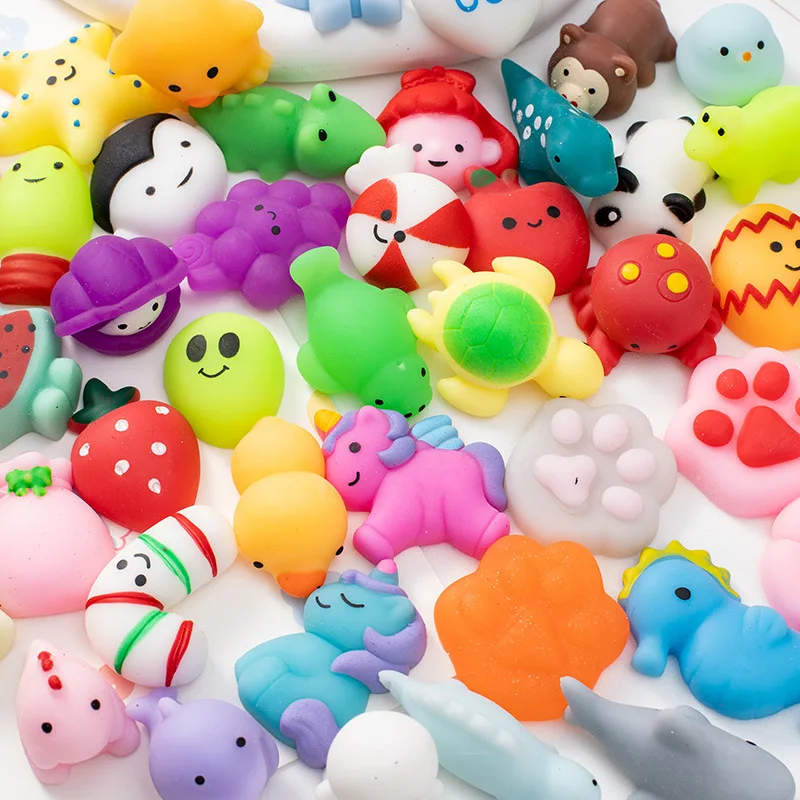 Mini Cute Kids Squeeze Toys Tpr Slow Rising Rubber Anti-stress Squishy Fidget With Squeeze Animals Stress Relief