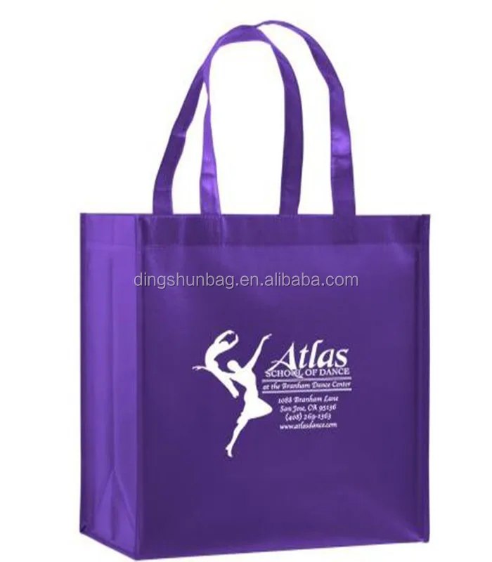 Wholesale Custom Printed Eco Friendly Recycle Reusable Grocery Non Woven Fabric Tote Shopping Bags