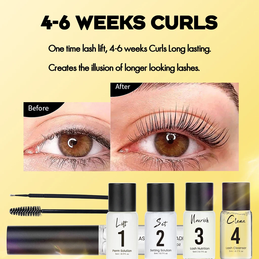 Gollee Eye Lash Curler Eyelash Lifting Kit Lash Lift and Brow Tint Gel Kit  Private Label