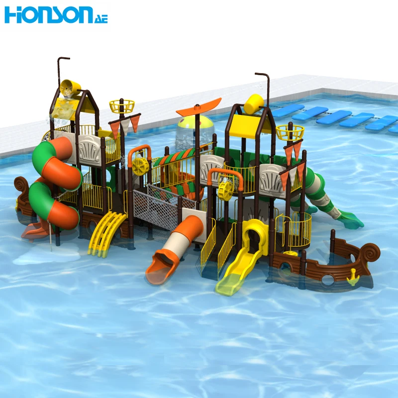 Swimming Pool Climbing play slide customized Ocean Series kids playground equipment