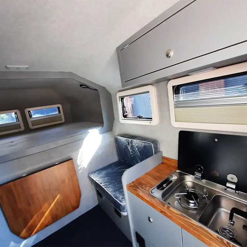 2025 Aluminum Mobile House Slide on Camper Motorhome for Off-Road Camping Car Travel