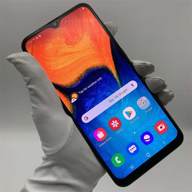 Unlocked Cell Phone for Samsung Galaxy A20 6.4inch Full Screen Single/Dual Sim used original mobile phone