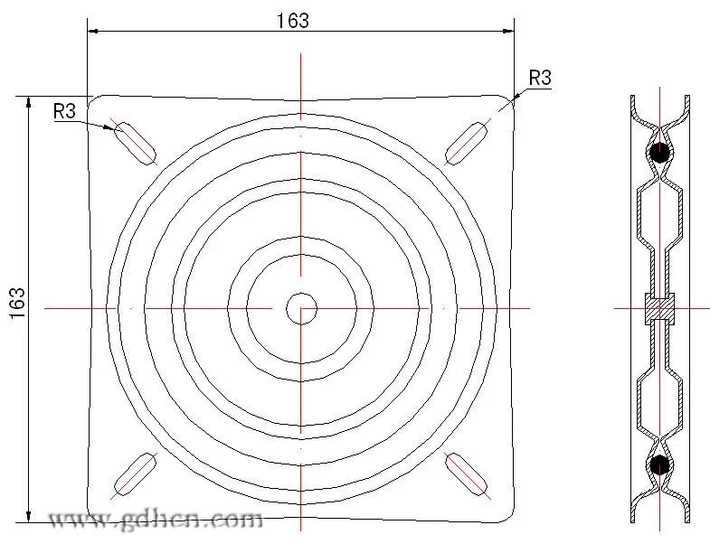 Square metal turntable ball bearing swivel plates