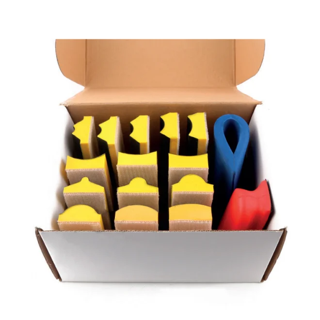 16PCS Hand Sander Kit Hand Sanding Block Kit For Car Polishing Woodworking