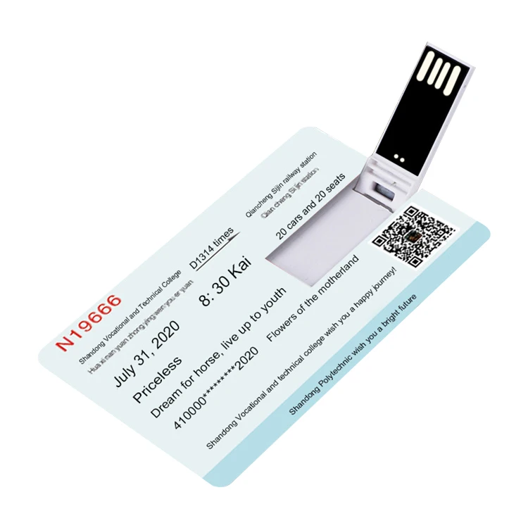 Визитная карта USB 2,0 полноцветная печать популярная Подарочная реклама 8 Гб пластиковая Флешка 16 Гб кредитная карта USB флеш-накопитель