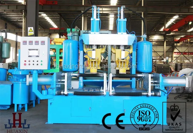 Автоматическая вертикальная машина для стрельбы с разделением сердечника, литейная машина Qingdao Huaxin, машина для изготовления сердечника с песком