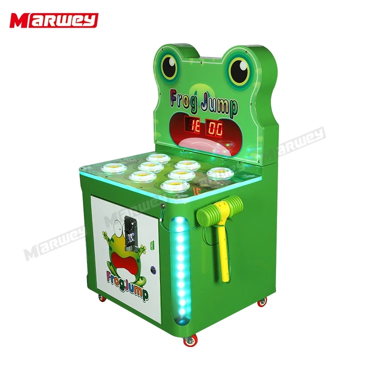 Hot Sale Coin Operated Beat Frog Hammer Game Machine Indoor Sports Kids Whack a Mole Hit Frog Arcade Games Machine