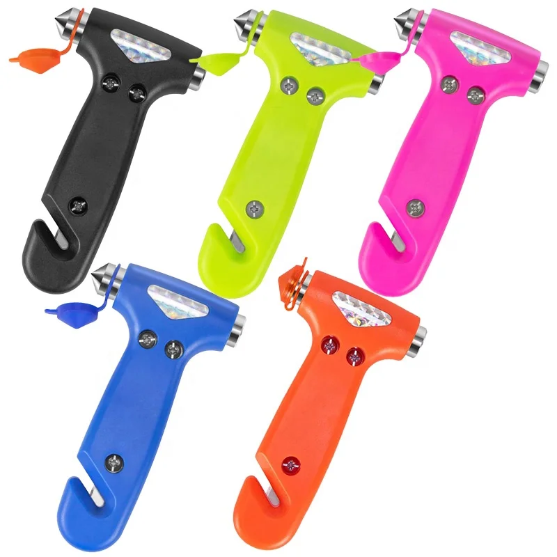 Portable Powerful Auto Emergency Car Escape Tool Window Glass Breaker Safety Hammer With Seatbelt Cutter