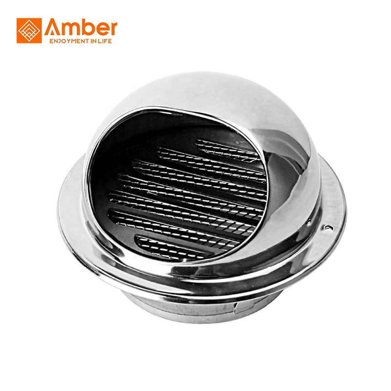 Stainless Steel Round Flat Grille Ducting Ventilation Cover Outlet Air Vent