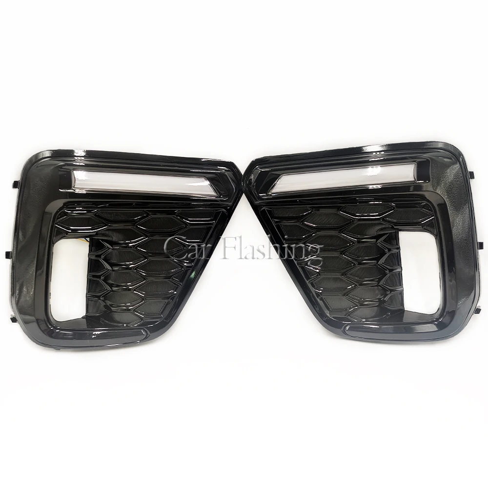 For Subaru Forester 2019 2020 2021 LED DRL Daytime Running Light Daylight Fog light yellow turn signal lamp