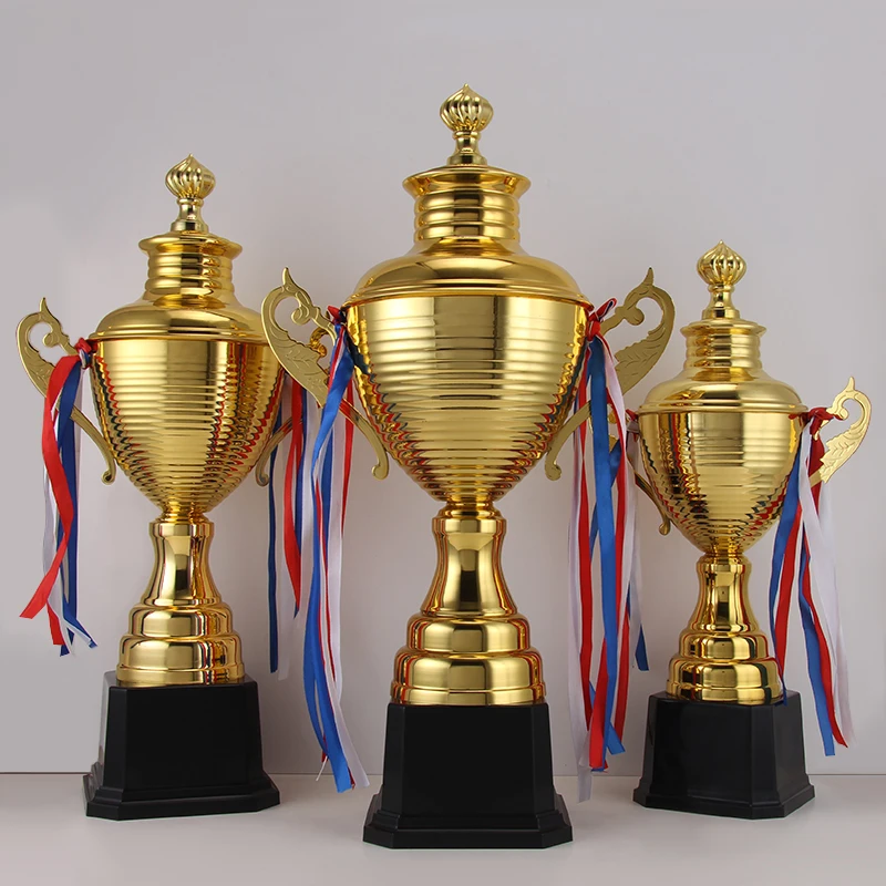 Manufacturers Metal Trophy ABS plastic Base custom Gymnastics Soccer high Golden Sports Soccer Trophy