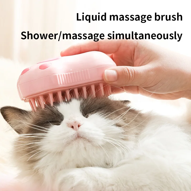 New Cat Claw Steamy Brush With Patent For Cats Self Cleaning 3 in 1 Steam Cat Brush for Dogs