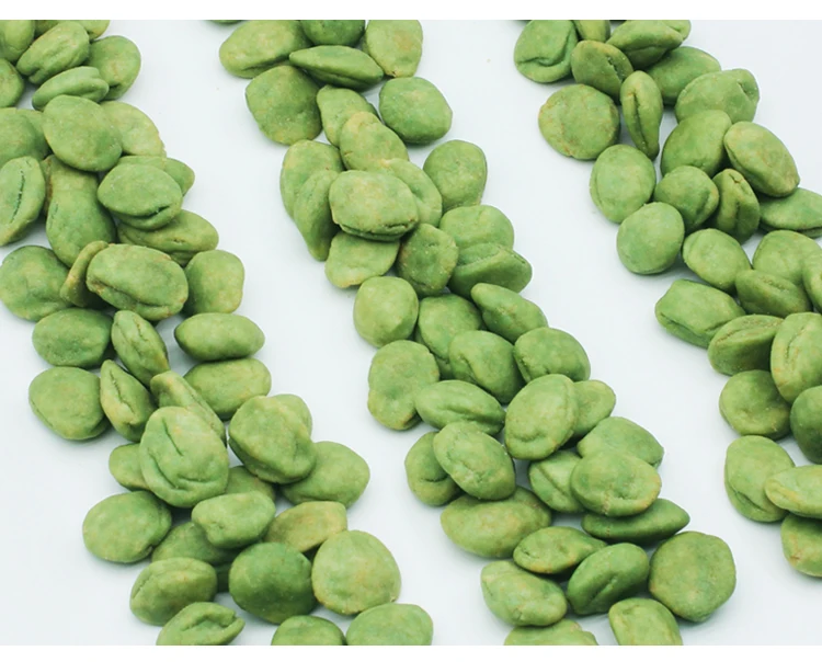 Снэк в японском стиле естественного цвета Васаби арахис равиоли