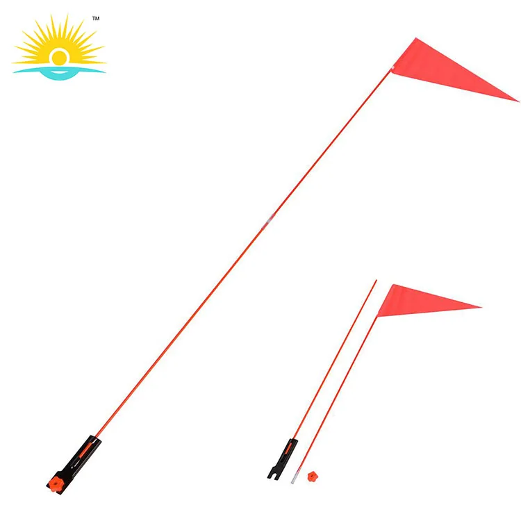 Cheap custom bicycle flags Bike advertising flag Polyester Custom Logo Bicycle Safety Flags