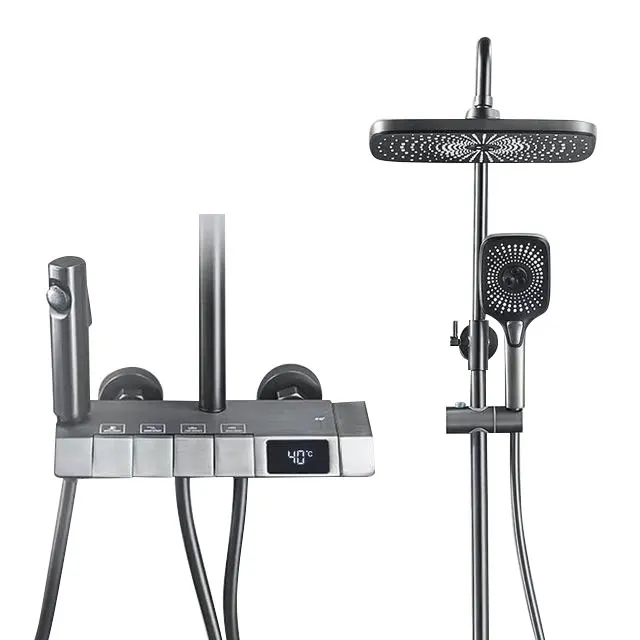 2022 Piano key bathroom shower mixer faucet set