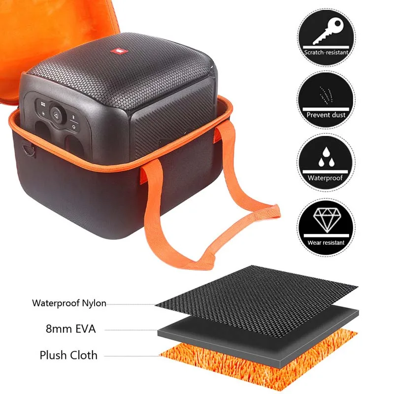 hard case black EVA travel protection wireless speaker storage bag for -jbl partybox encore essential