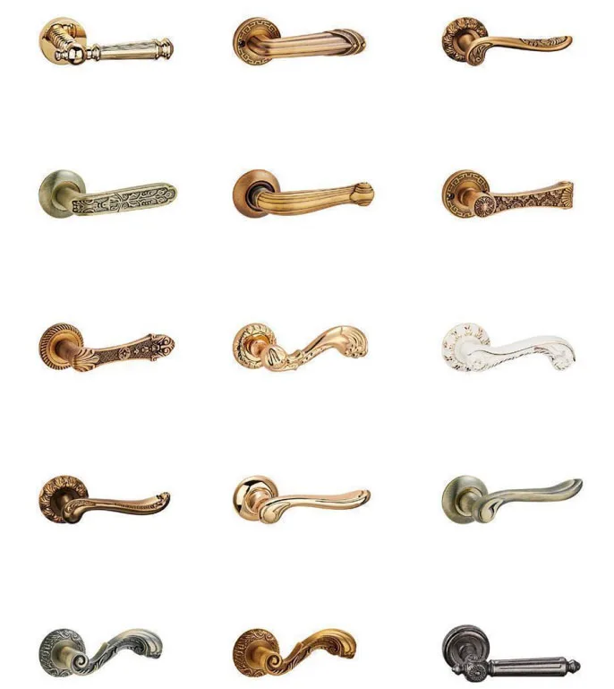 Hot modern black circular lever door handles hotel applications such as wholesale price door handles