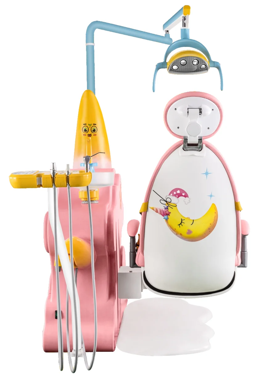 Detes Kid dental unit dental chair S1 unique moon-boat design super low position design specially for kids