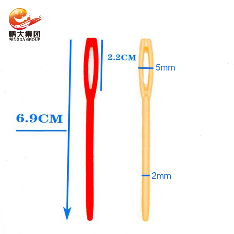 blunt wool plastic darning sewing big eye needle for threading elastic