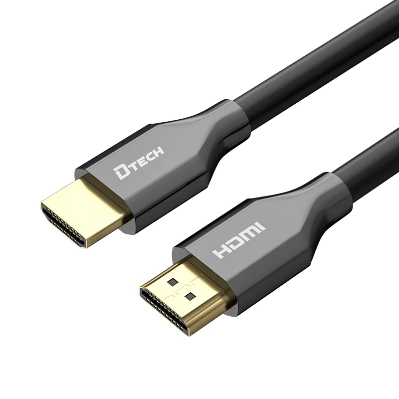Позолоченный HDMI-HDMI кабель DTECH 48 Гбит/с 4k 120 Гц 1 м 5 2 3 v2.1 UHD HDR TDR 60 8k