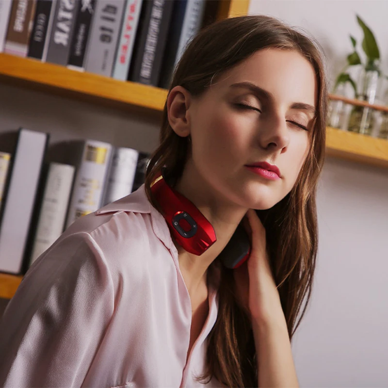 LUYAO Portable Cordless Office Electric EMS Cervical Neck Massager