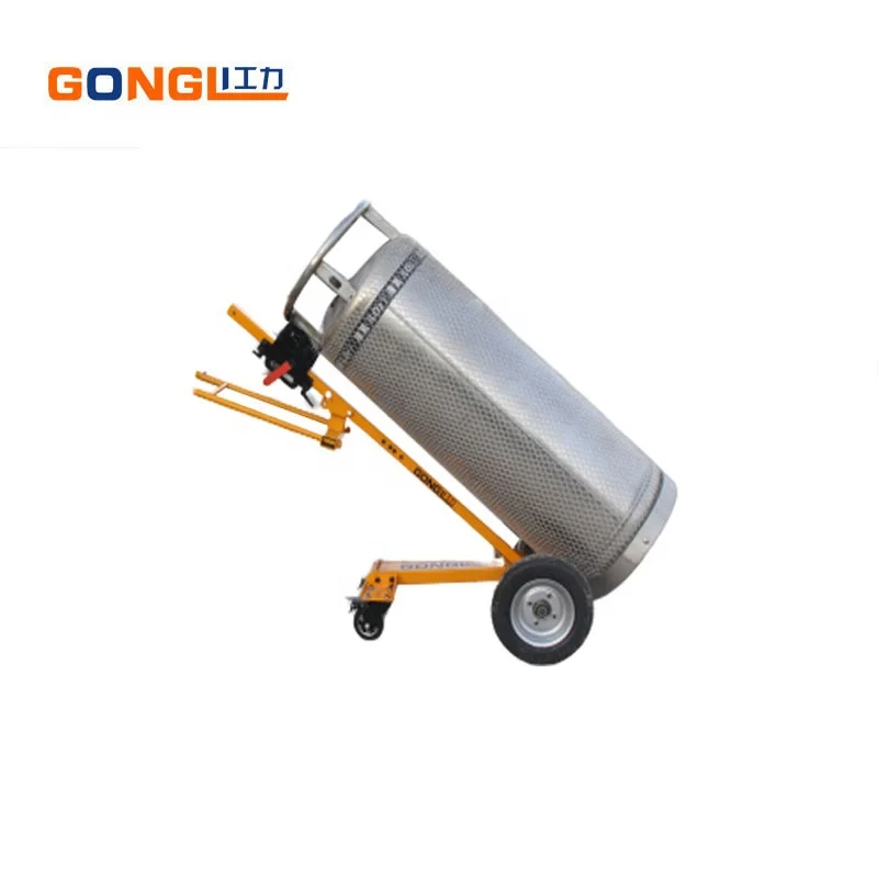Portable steel/aluminum oxygen gas cylinder trolley