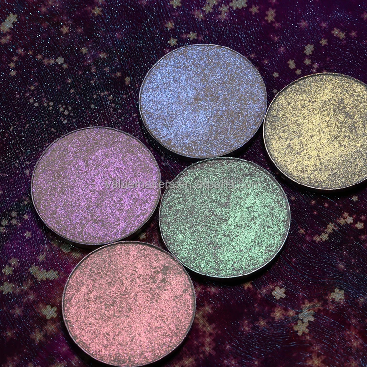 Luxury Pigmented Duochrome Glitter 36mm Makeup Highlighter Private Label Pressed Highlighter make up Palette