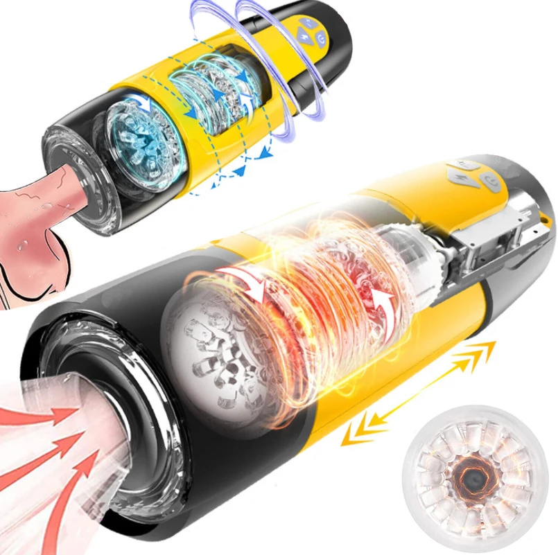 Sex toys adult wholesale 7 thrusting rotating modes  electric masturbators for vagina male  sex machine masturbator cup for men