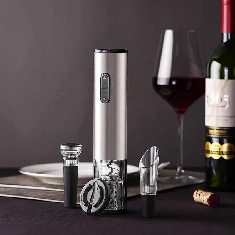 Hot Selling One Touch Electric Wine Corkscrew Opener With Foil Cutter
