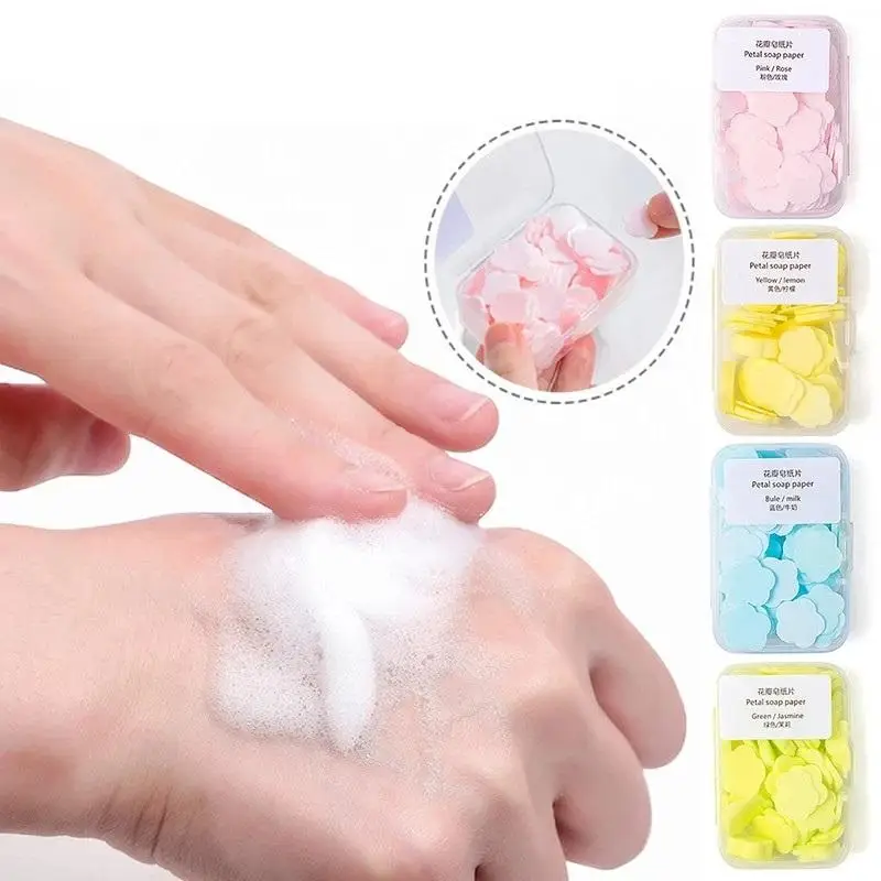 Cheap Price Mini  Travel Soap Paper Sheets Hand Washing Soap Bar Disposable Hand Soap Sheet