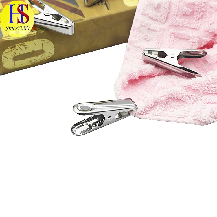 Factory Wholesale Multi Purpose 6PCS Stainless Steel Clothes Pegs for Laundry Pictures Bags Use